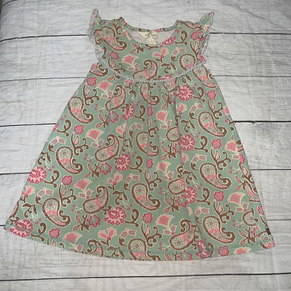 Matilda Jane Clothing MJ Growing Season Pearl Dress Happy and Free Paisley sz 6
